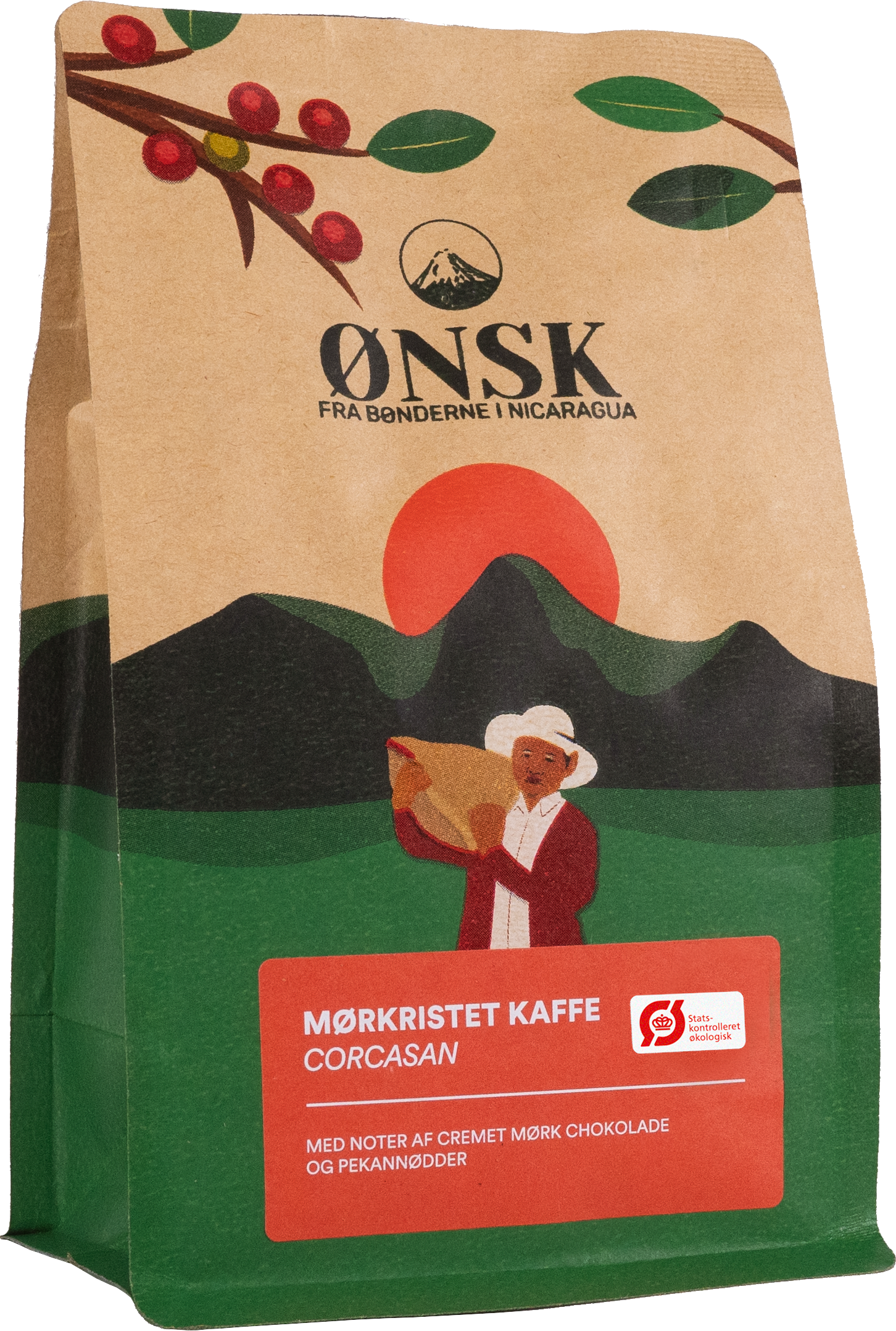 Ekstra mørkristet kaffe fra ØNSK. Corcasan.