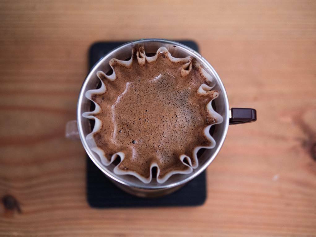 kaffebrygning på kalita wave