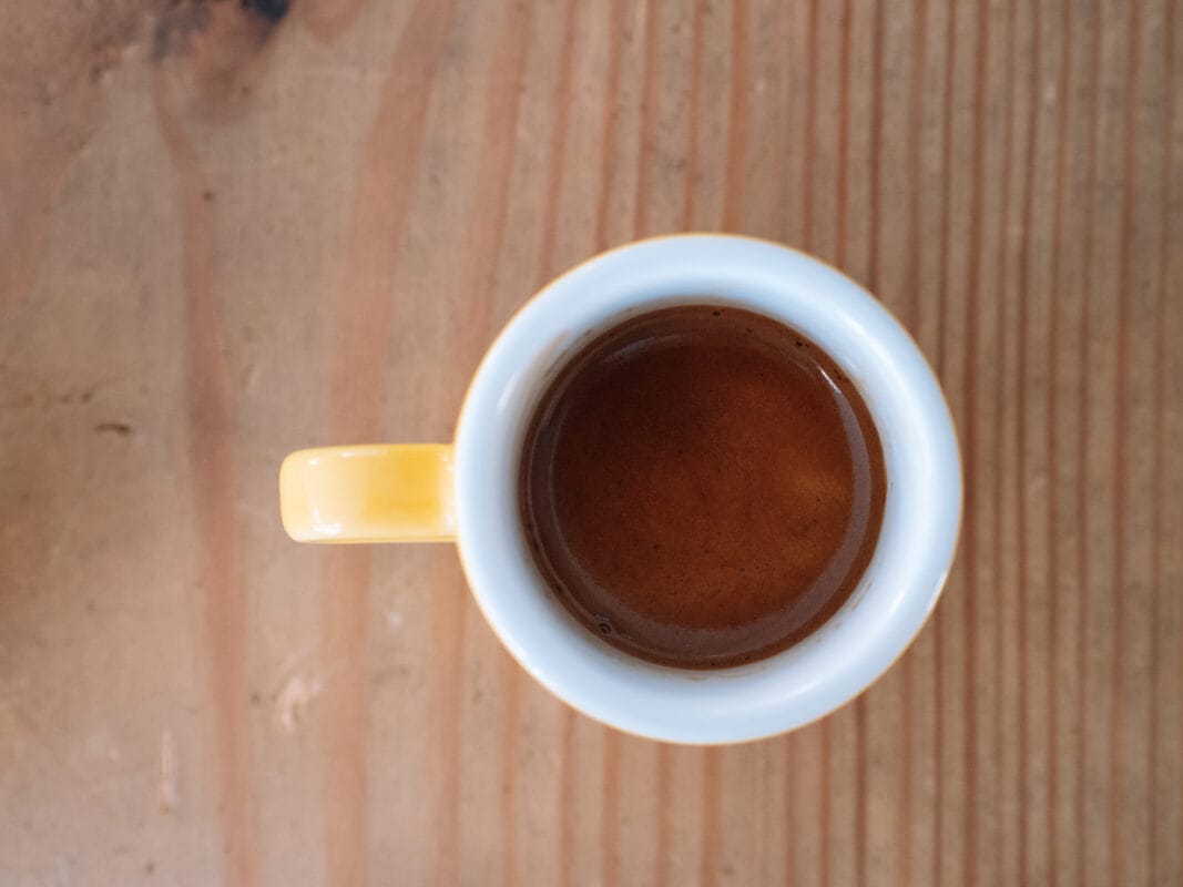 Espressoshot-på-espressobønner