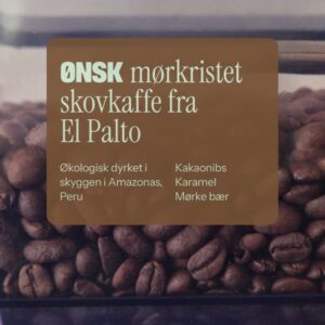 Klistermærke med kaffevariant